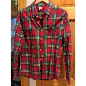 Hollister California Plaid Button Up Shirt Mens Size Small